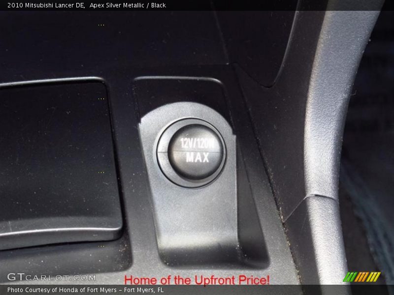 Apex Silver Metallic / Black 2010 Mitsubishi Lancer DE