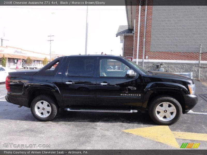 Black / Morocco Brown/Ebony 2008 Chevrolet Avalanche Z71 4x4