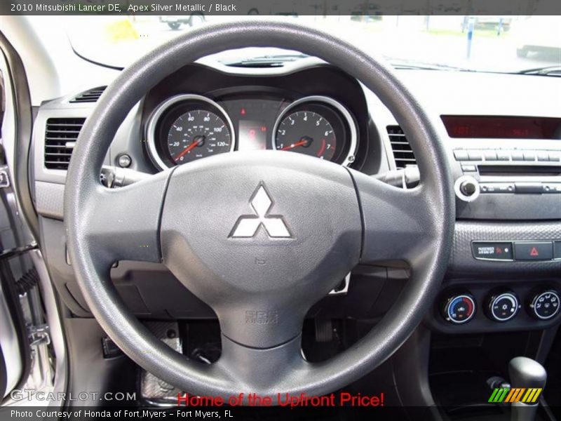 Apex Silver Metallic / Black 2010 Mitsubishi Lancer DE