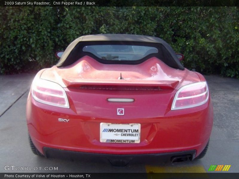 Chili Pepper Red / Black 2009 Saturn Sky Roadster