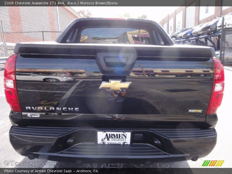Black / Morocco Brown/Ebony 2008 Chevrolet Avalanche Z71 4x4