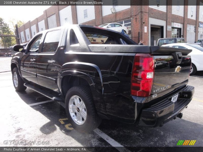 Black / Morocco Brown/Ebony 2008 Chevrolet Avalanche Z71 4x4