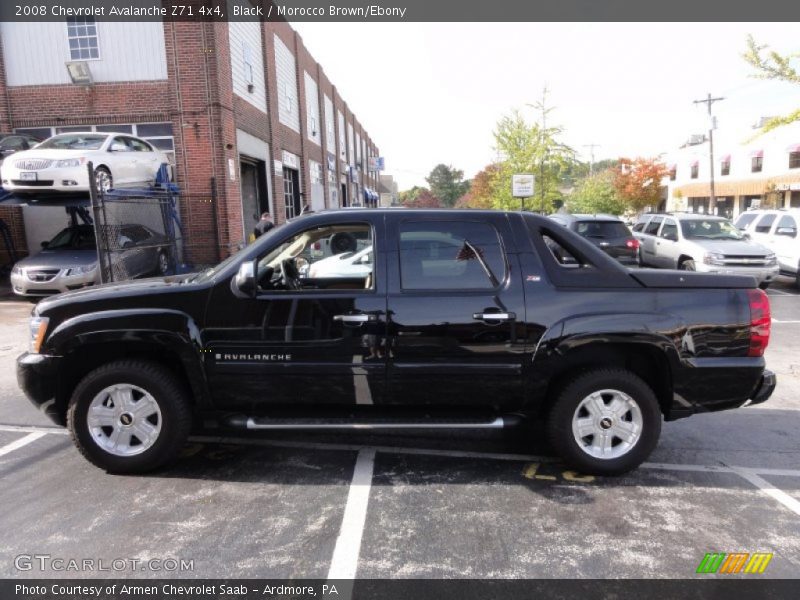 Black / Morocco Brown/Ebony 2008 Chevrolet Avalanche Z71 4x4