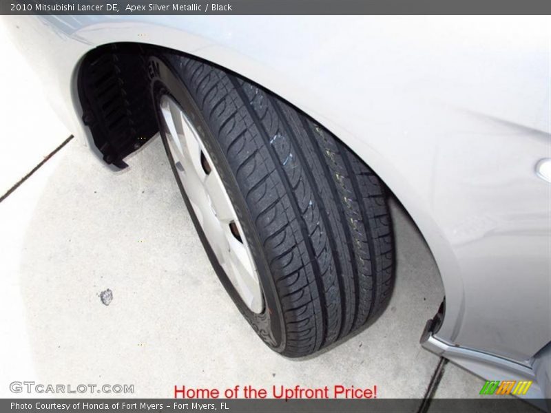 Apex Silver Metallic / Black 2010 Mitsubishi Lancer DE