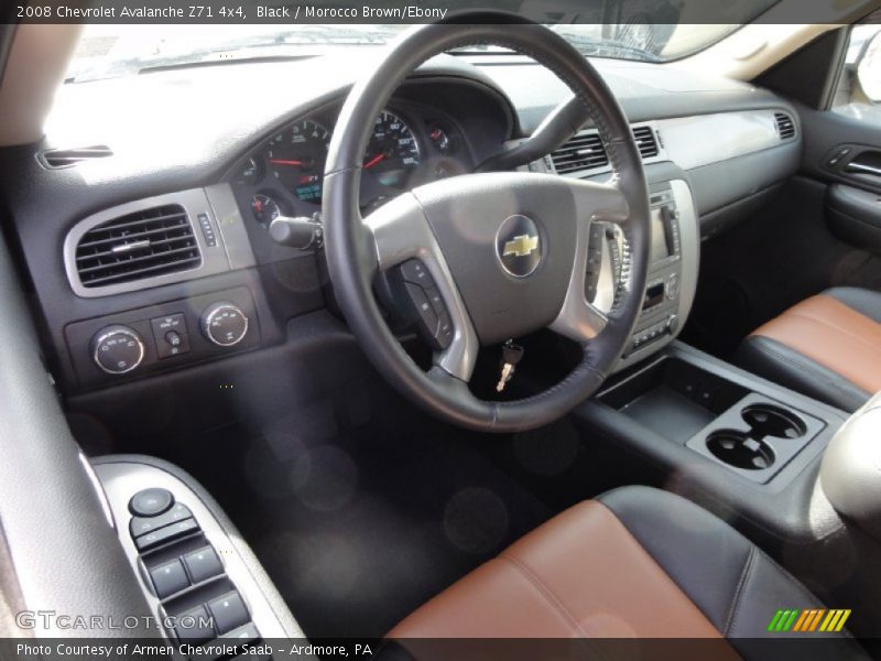 Black / Morocco Brown/Ebony 2008 Chevrolet Avalanche Z71 4x4