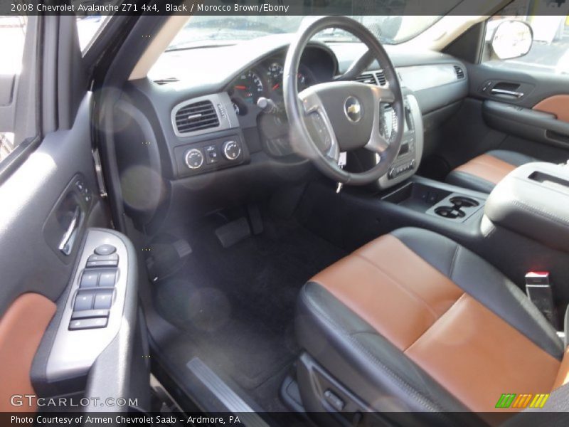 Black / Morocco Brown/Ebony 2008 Chevrolet Avalanche Z71 4x4