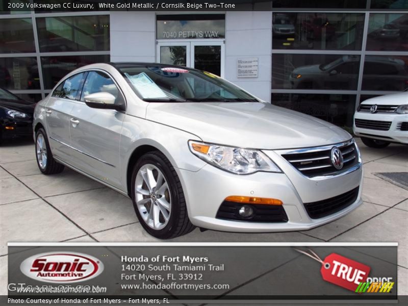 White Gold Metallic / Cornsilk Beige Two-Tone 2009 Volkswagen CC Luxury