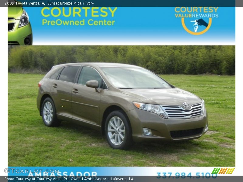 Sunset Bronze Mica / Ivory 2009 Toyota Venza I4