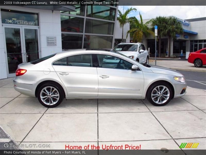 White Gold Metallic / Cornsilk Beige Two-Tone 2009 Volkswagen CC Luxury