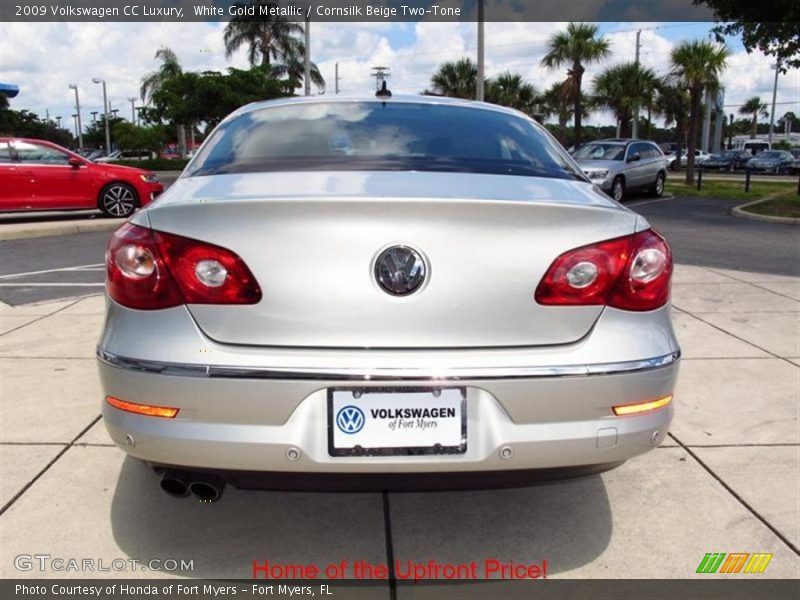 White Gold Metallic / Cornsilk Beige Two-Tone 2009 Volkswagen CC Luxury