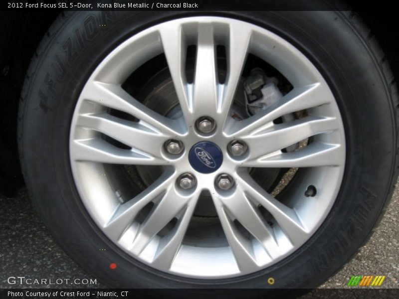 Kona Blue Metallic / Charcoal Black 2012 Ford Focus SEL 5-Door