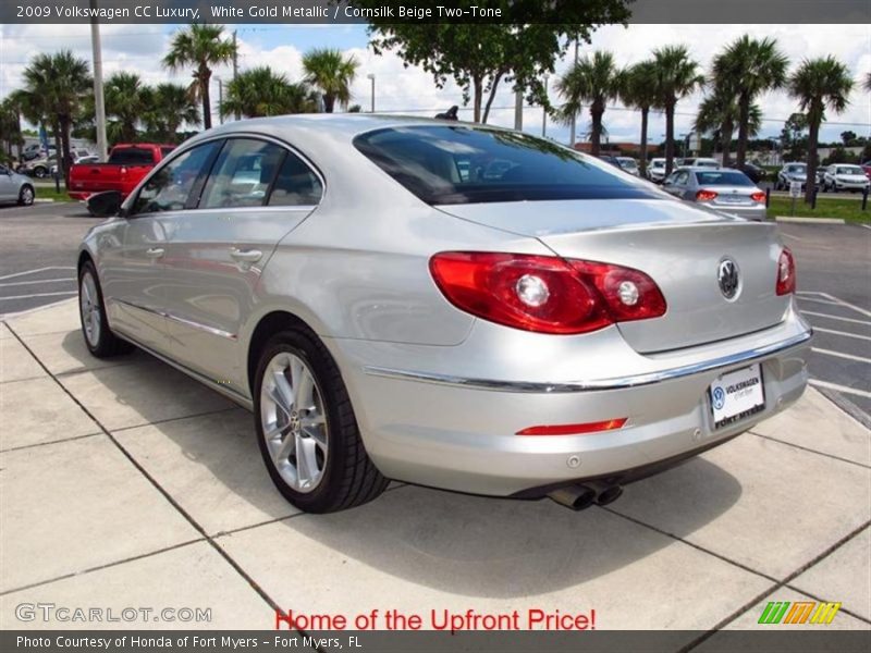White Gold Metallic / Cornsilk Beige Two-Tone 2009 Volkswagen CC Luxury