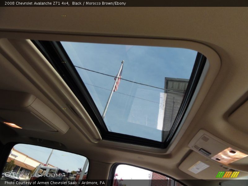 Black / Morocco Brown/Ebony 2008 Chevrolet Avalanche Z71 4x4