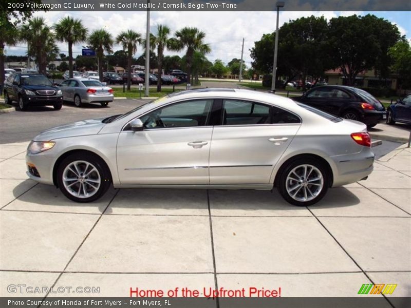 White Gold Metallic / Cornsilk Beige Two-Tone 2009 Volkswagen CC Luxury