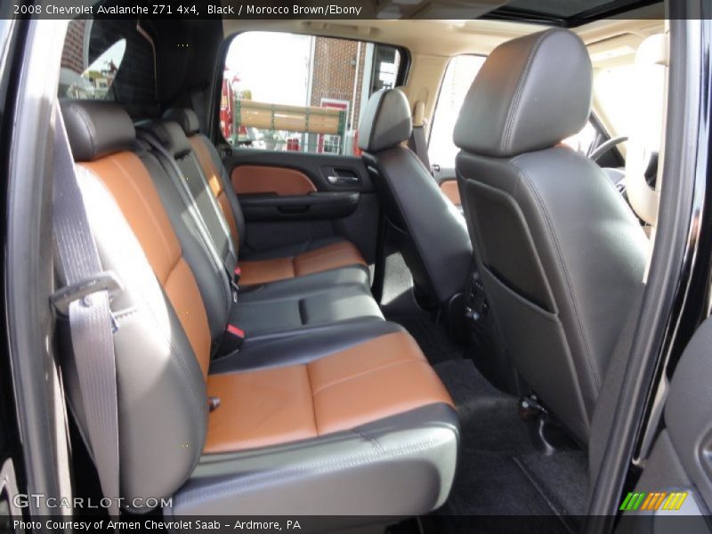 Black / Morocco Brown/Ebony 2008 Chevrolet Avalanche Z71 4x4