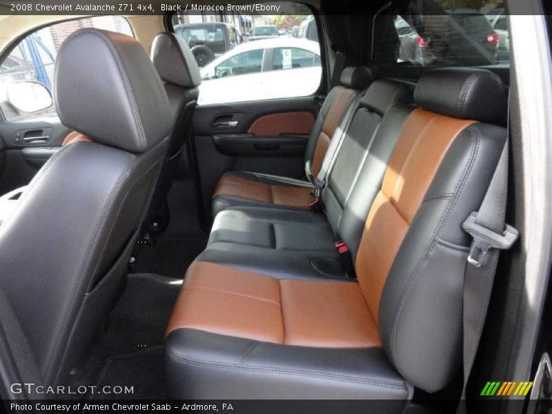 Black / Morocco Brown/Ebony 2008 Chevrolet Avalanche Z71 4x4