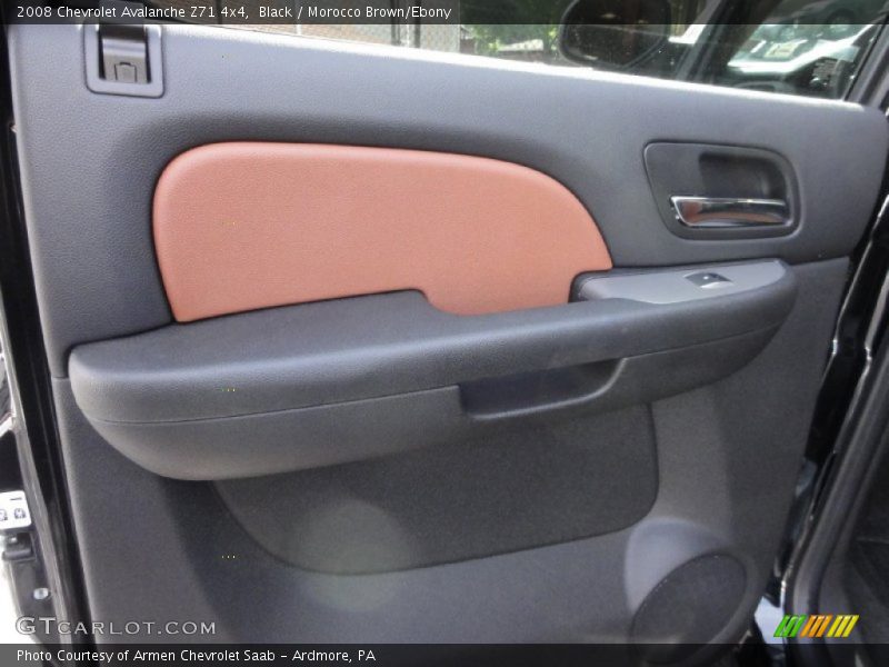 Black / Morocco Brown/Ebony 2008 Chevrolet Avalanche Z71 4x4