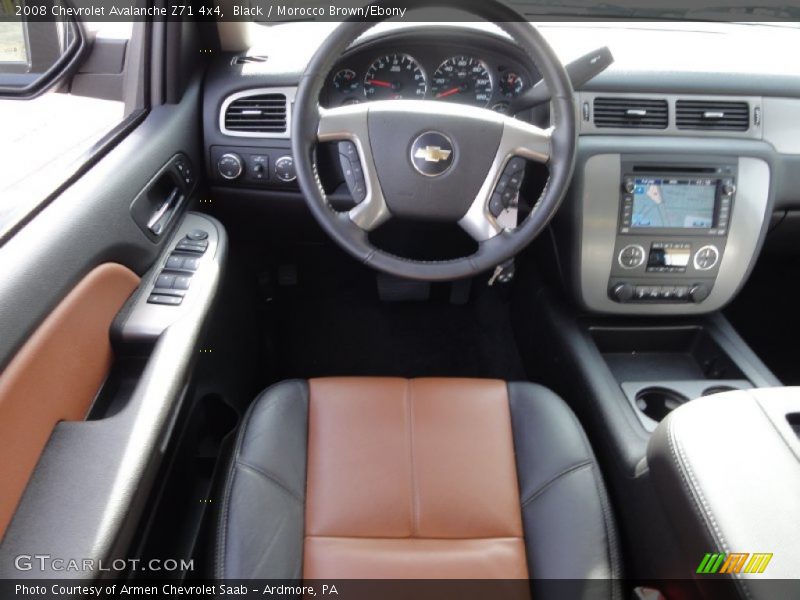 Black / Morocco Brown/Ebony 2008 Chevrolet Avalanche Z71 4x4