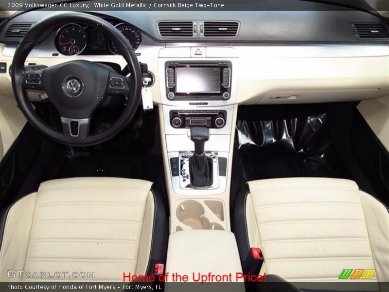 White Gold Metallic / Cornsilk Beige Two-Tone 2009 Volkswagen CC Luxury