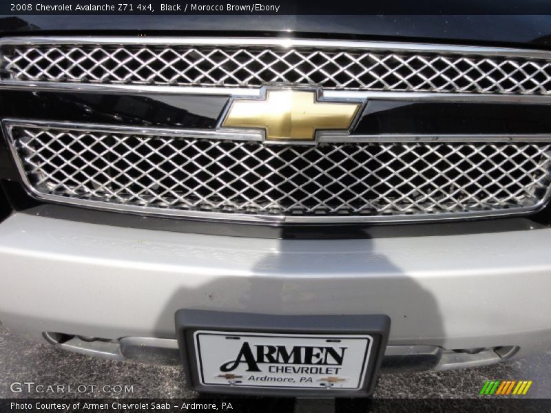 Black / Morocco Brown/Ebony 2008 Chevrolet Avalanche Z71 4x4