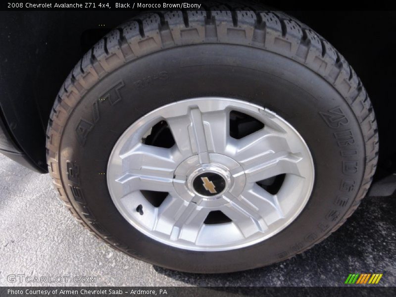 Black / Morocco Brown/Ebony 2008 Chevrolet Avalanche Z71 4x4