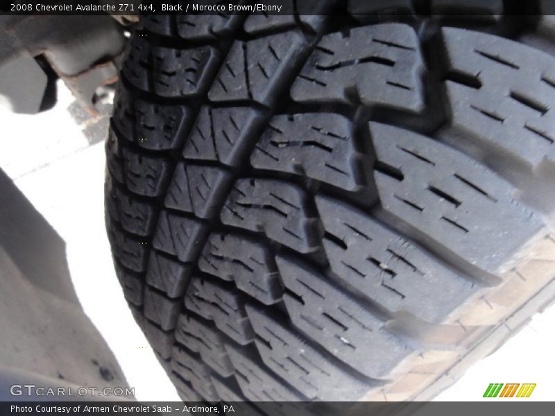 Black / Morocco Brown/Ebony 2008 Chevrolet Avalanche Z71 4x4