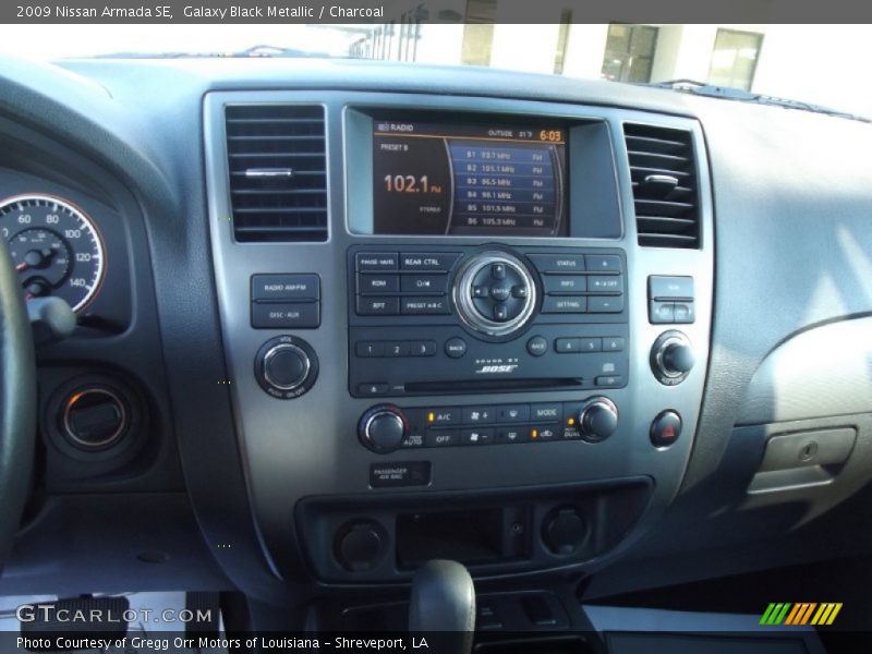 Galaxy Black Metallic / Charcoal 2009 Nissan Armada SE