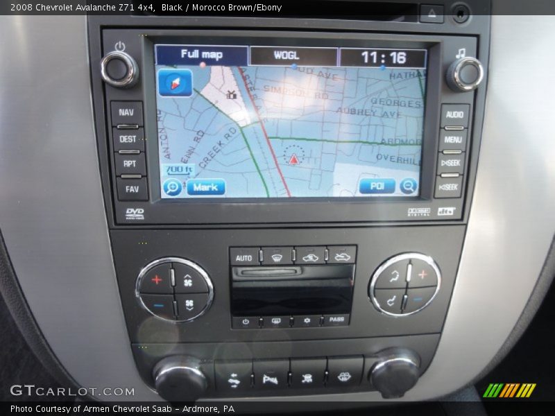 Black / Morocco Brown/Ebony 2008 Chevrolet Avalanche Z71 4x4