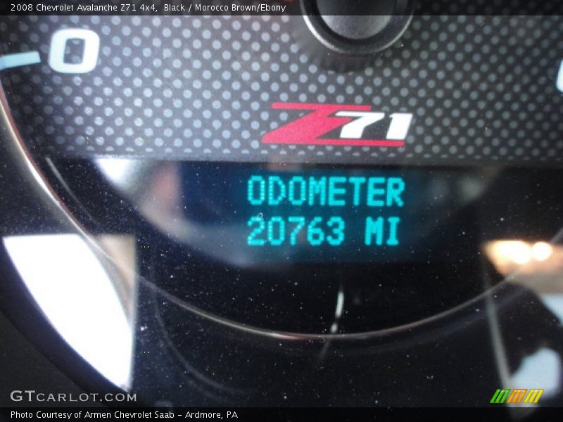 Black / Morocco Brown/Ebony 2008 Chevrolet Avalanche Z71 4x4