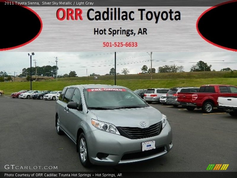 Silver Sky Metallic / Light Gray 2011 Toyota Sienna