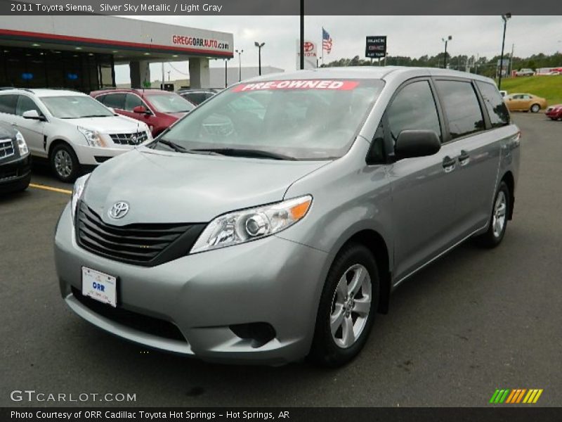 Silver Sky Metallic / Light Gray 2011 Toyota Sienna