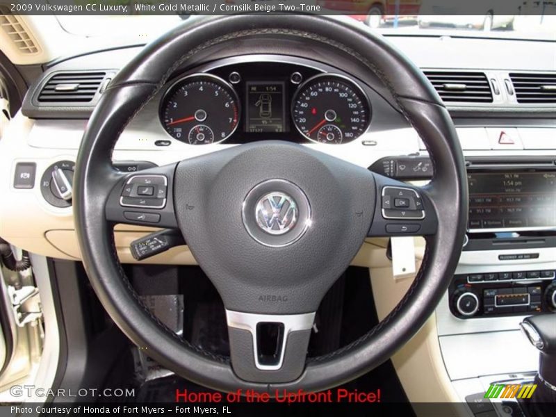 White Gold Metallic / Cornsilk Beige Two-Tone 2009 Volkswagen CC Luxury