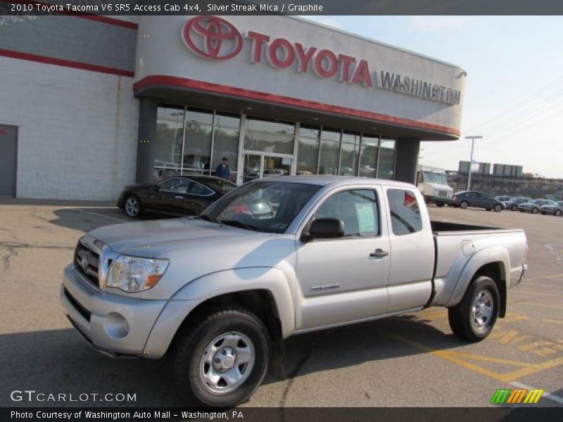 Silver Streak Mica / Graphite 2010 Toyota Tacoma V6 SR5 Access Cab 4x4