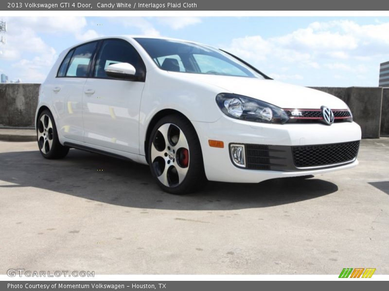 Candy White / Interlagos Plaid Cloth 2013 Volkswagen GTI 4 Door
