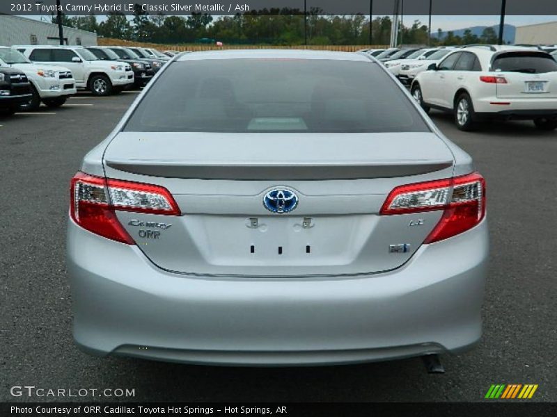 Classic Silver Metallic / Ash 2012 Toyota Camry Hybrid LE