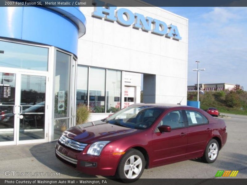 Merlot Metallic / Camel 2007 Ford Fusion SE
