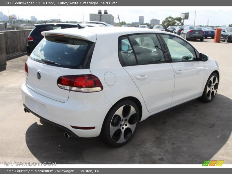 Candy White / Interlagos Plaid Cloth 2013 Volkswagen GTI 4 Door
