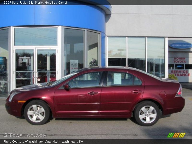 Merlot Metallic / Camel 2007 Ford Fusion SE