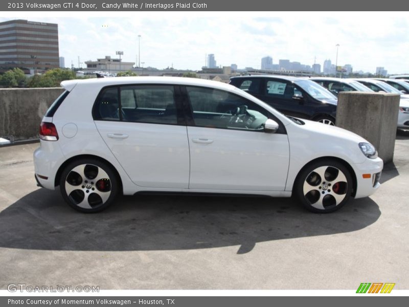 Candy White / Interlagos Plaid Cloth 2013 Volkswagen GTI 4 Door