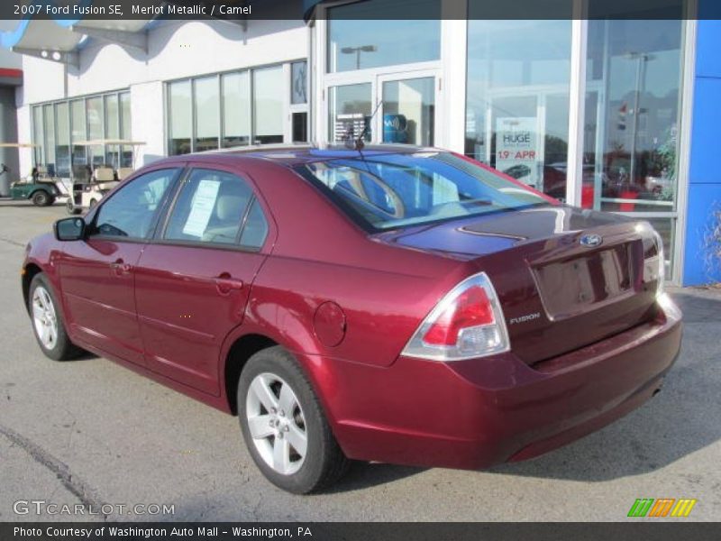 Merlot Metallic / Camel 2007 Ford Fusion SE