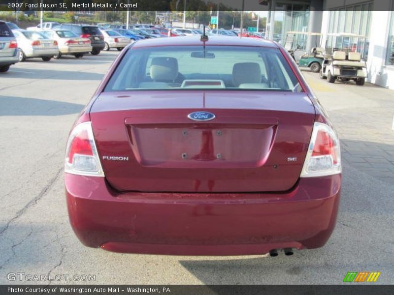 Merlot Metallic / Camel 2007 Ford Fusion SE