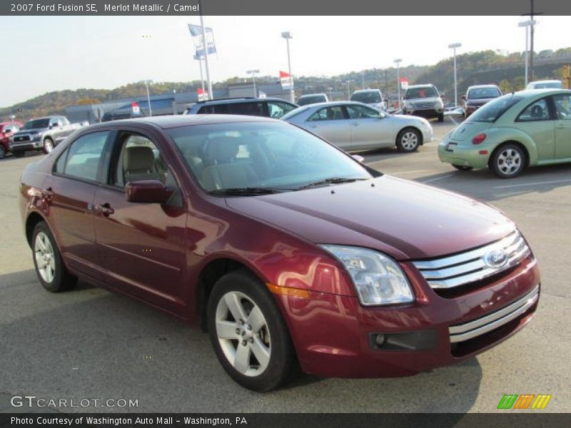 Merlot Metallic / Camel 2007 Ford Fusion SE