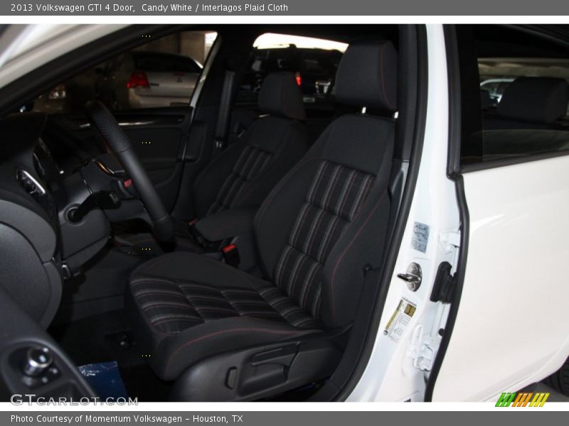 Candy White / Interlagos Plaid Cloth 2013 Volkswagen GTI 4 Door