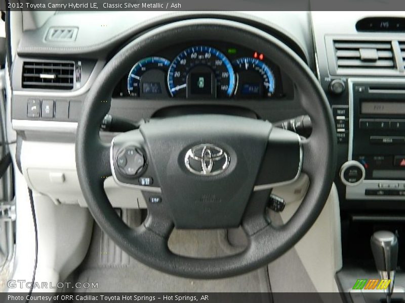 Classic Silver Metallic / Ash 2012 Toyota Camry Hybrid LE