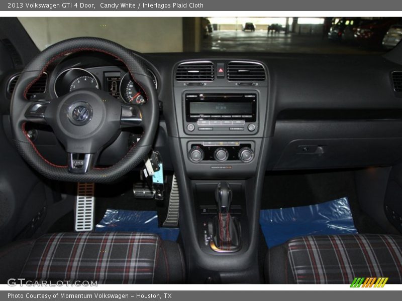 Candy White / Interlagos Plaid Cloth 2013 Volkswagen GTI 4 Door