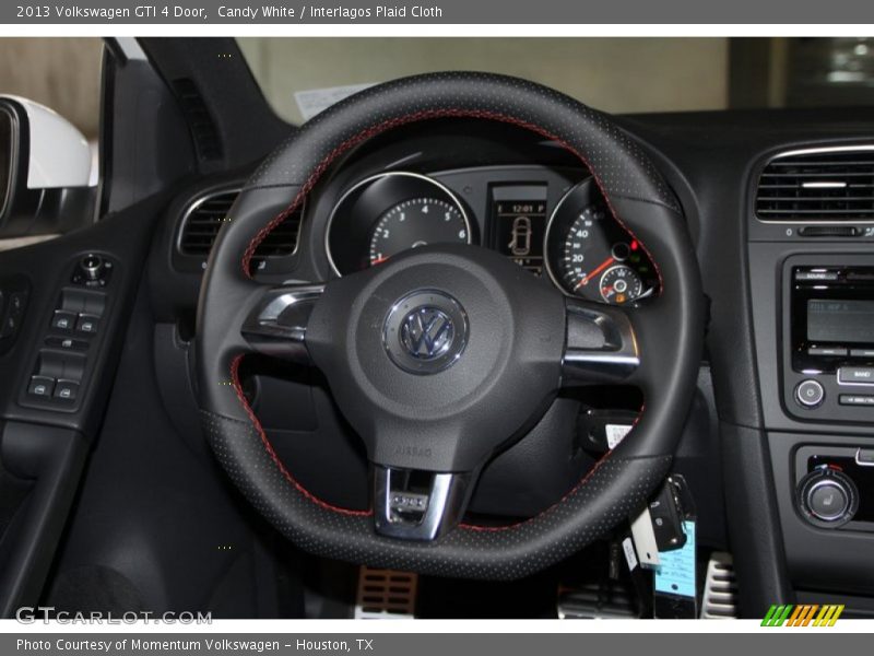 Candy White / Interlagos Plaid Cloth 2013 Volkswagen GTI 4 Door