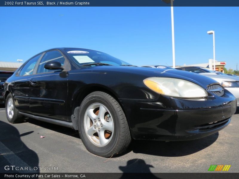 Black / Medium Graphite 2002 Ford Taurus SES