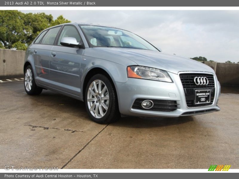 Monza Silver Metallic / Black 2013 Audi A3 2.0 TDI