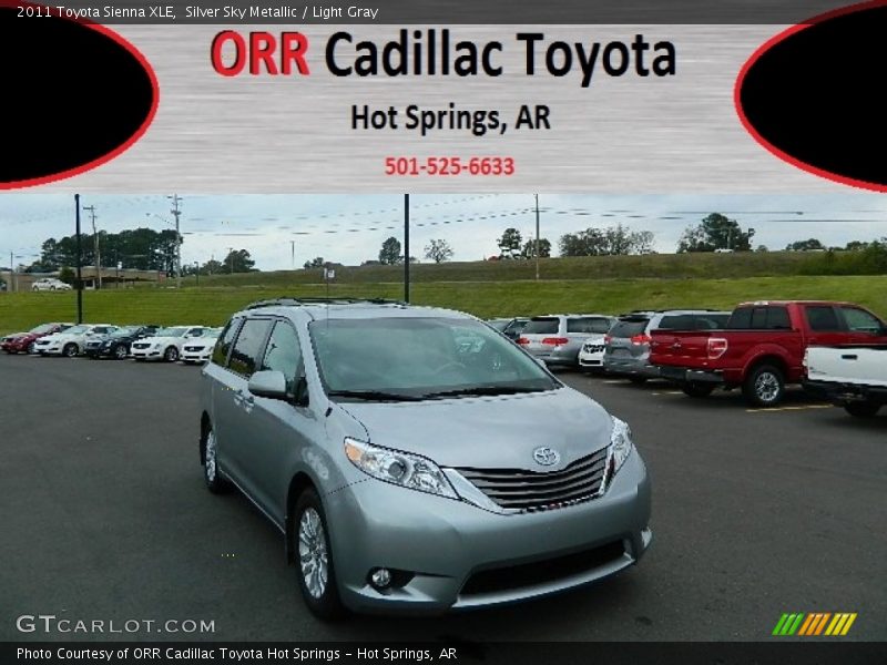 Silver Sky Metallic / Light Gray 2011 Toyota Sienna XLE