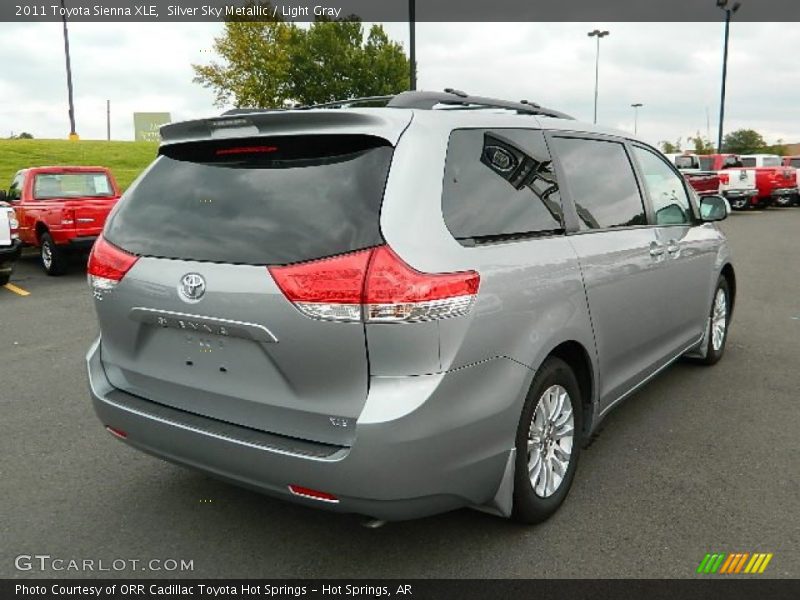 Silver Sky Metallic / Light Gray 2011 Toyota Sienna XLE